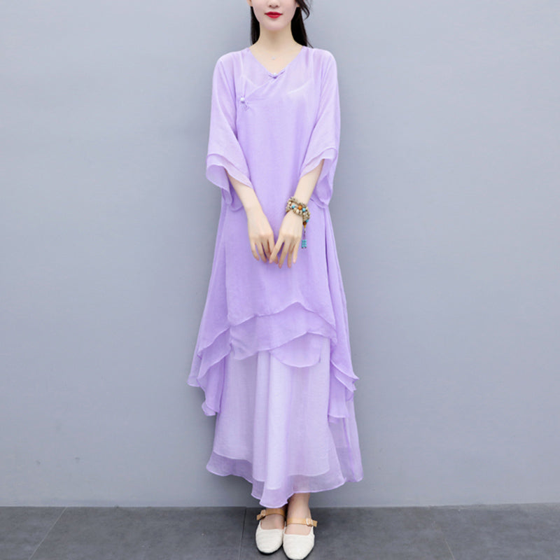Nimara Ritual 3Pcs Yoga Chiffon Clothing Uniform Meditation Zen Practice Women's Set