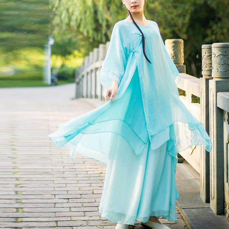 Nimara Ritual 3Pcs Yoga Chiffon Clothing Uniform Meditation Zen Practice Women's Set