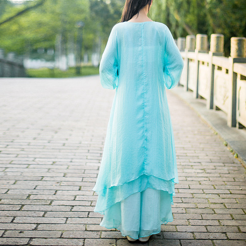 Nimara Ritual 3Pcs Yoga Chiffon Clothing Uniform Meditation Zen Practice Women's Set