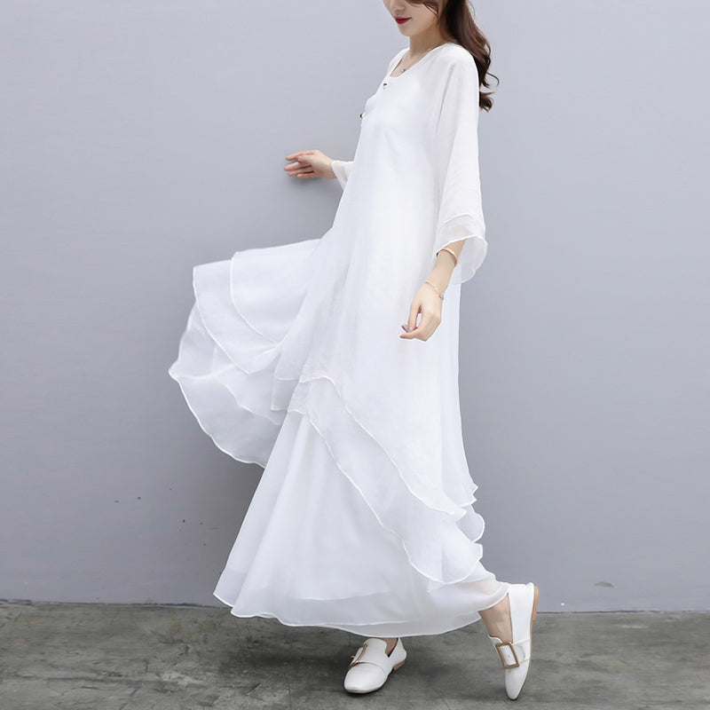Nimara Ritual 3Pcs Yoga Chiffon Clothing Uniform Meditation Zen Practice Women's Set