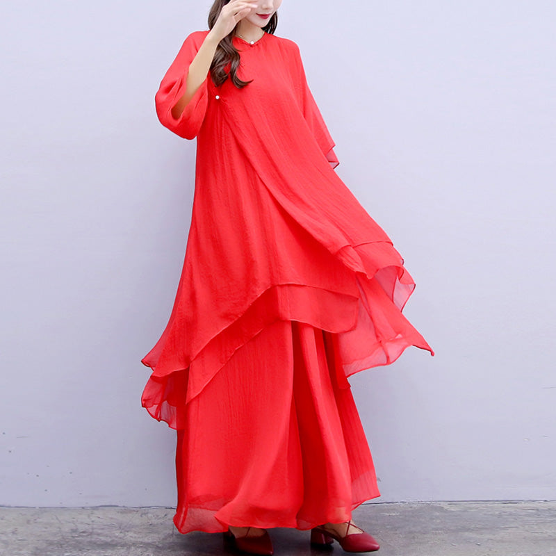 Nimara Ritual 3Pcs Yoga Chiffon Clothing Uniform Meditation Zen Practice Women's Set