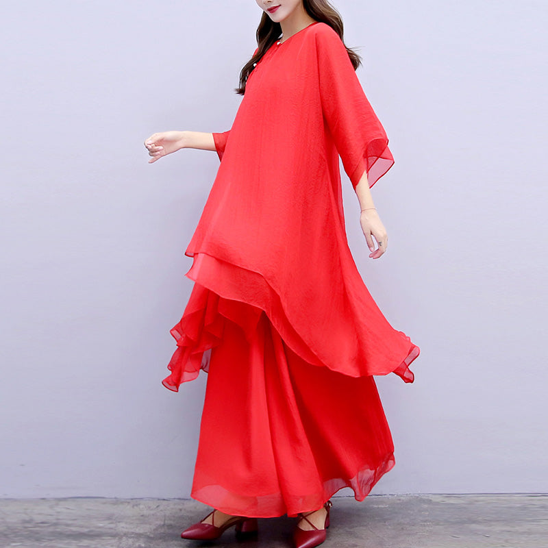 Nimara Ritual 3Pcs Yoga Chiffon Clothing Uniform Meditation Zen Practice Women's Set