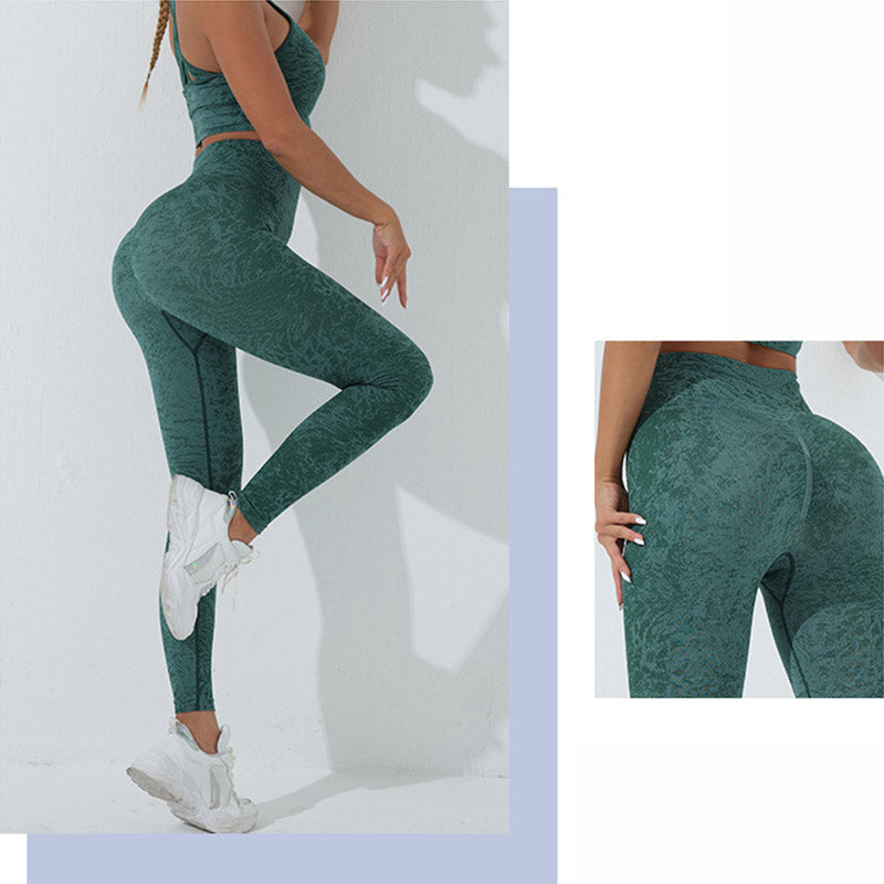 Nimara Ritual Seamless Fitness Crop Tank Top High Waist Leggings Pants Sports Gym Yoga Outfits
