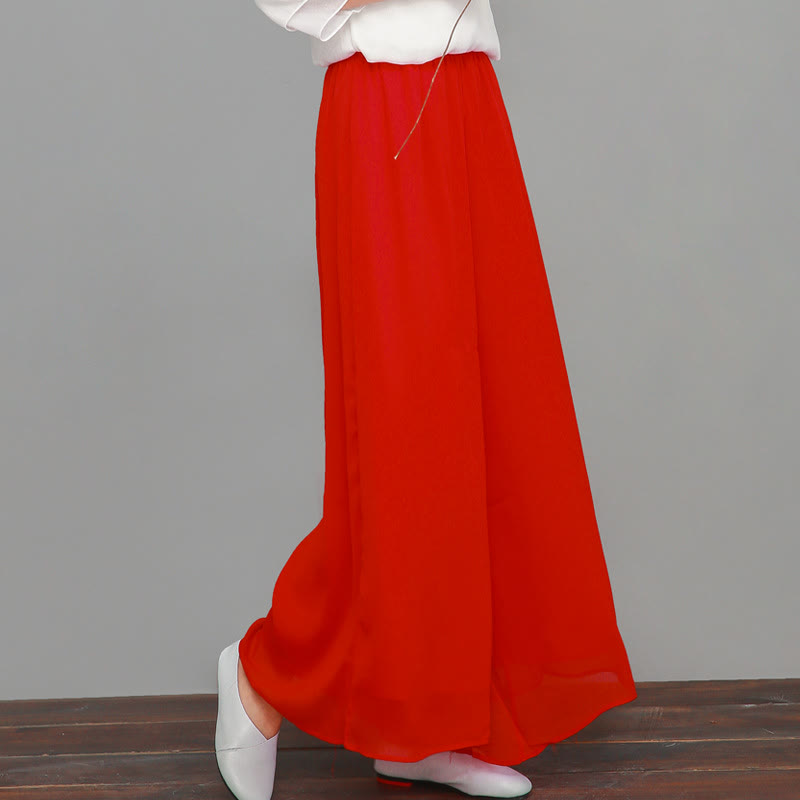 Nimara Ritual Simple Pattern Midi Dress Wide Leg Pants Meditation Spiritual Zen Practice Yoga Dance Clothing