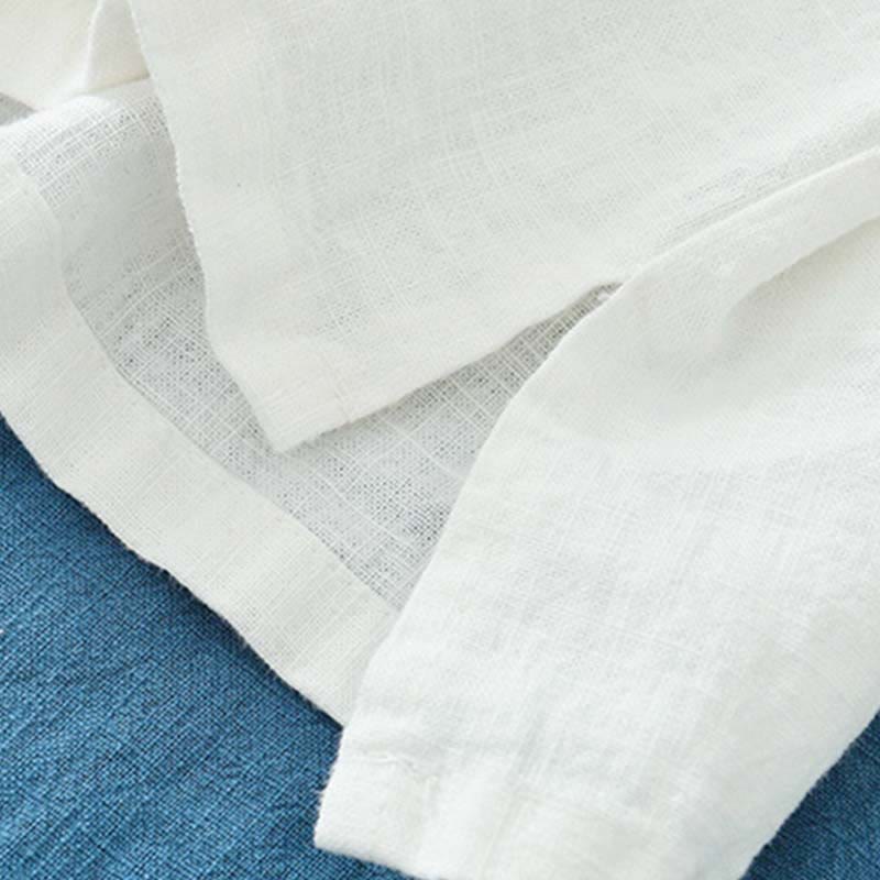 Nimara Ritual Ramie Linen Blouse Women Shirt Top Chinese Hanfu Style Clothing