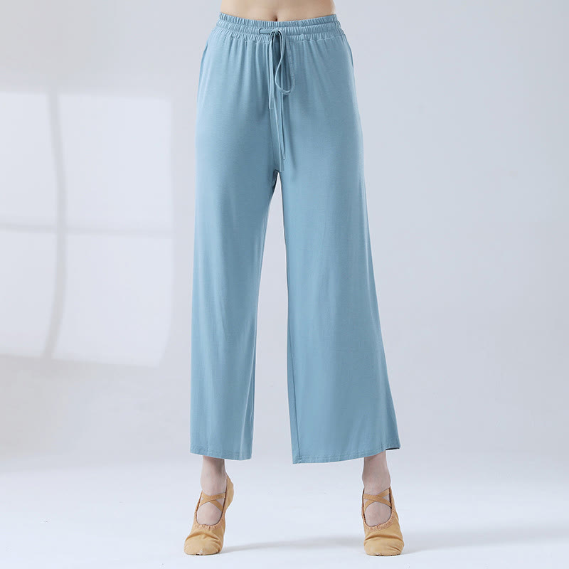Nimara Ritual Loose Modal Drawstring Wide Leg Pants For Yoga Dance