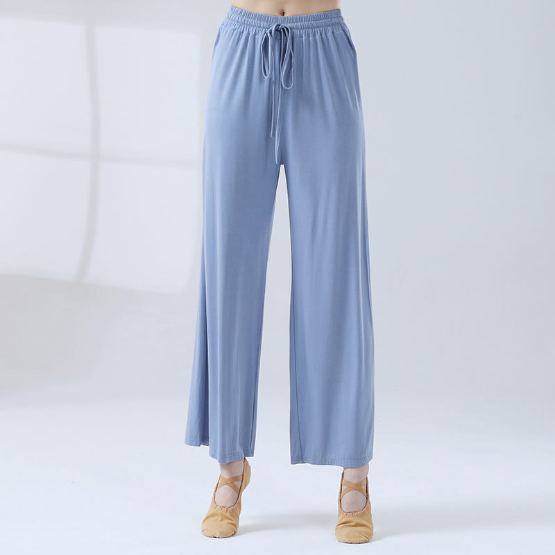 Nimara Ritual Loose Modal Drawstring Wide Leg Pants For Yoga Dance