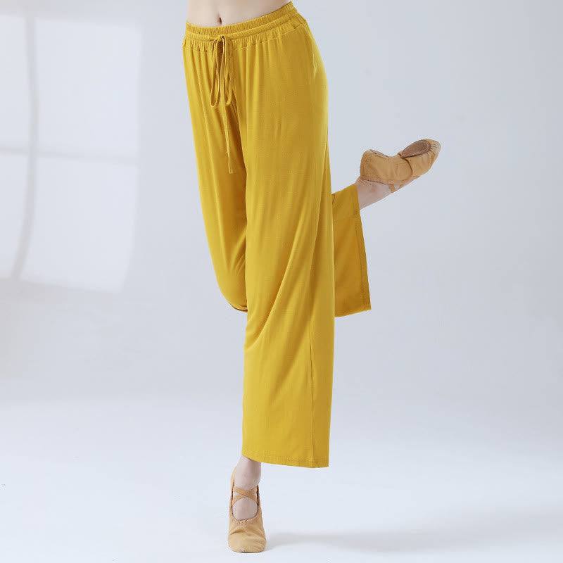 Nimara Ritual Loose Modal Drawstring Wide Leg Pants For Yoga Dance