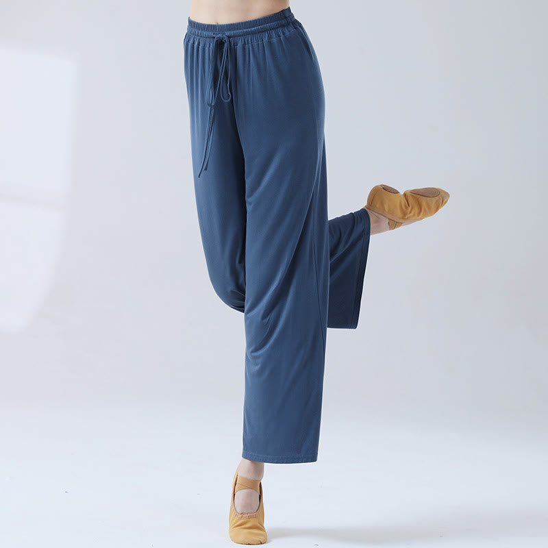 Nimara Ritual Loose Modal Drawstring Wide Leg Pants For Yoga Dance
