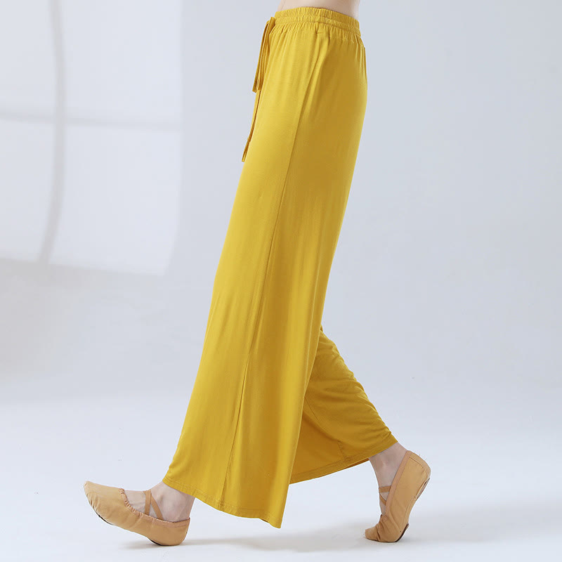 Nimara Ritual Loose Modal Drawstring Wide Leg Pants For Yoga Dance