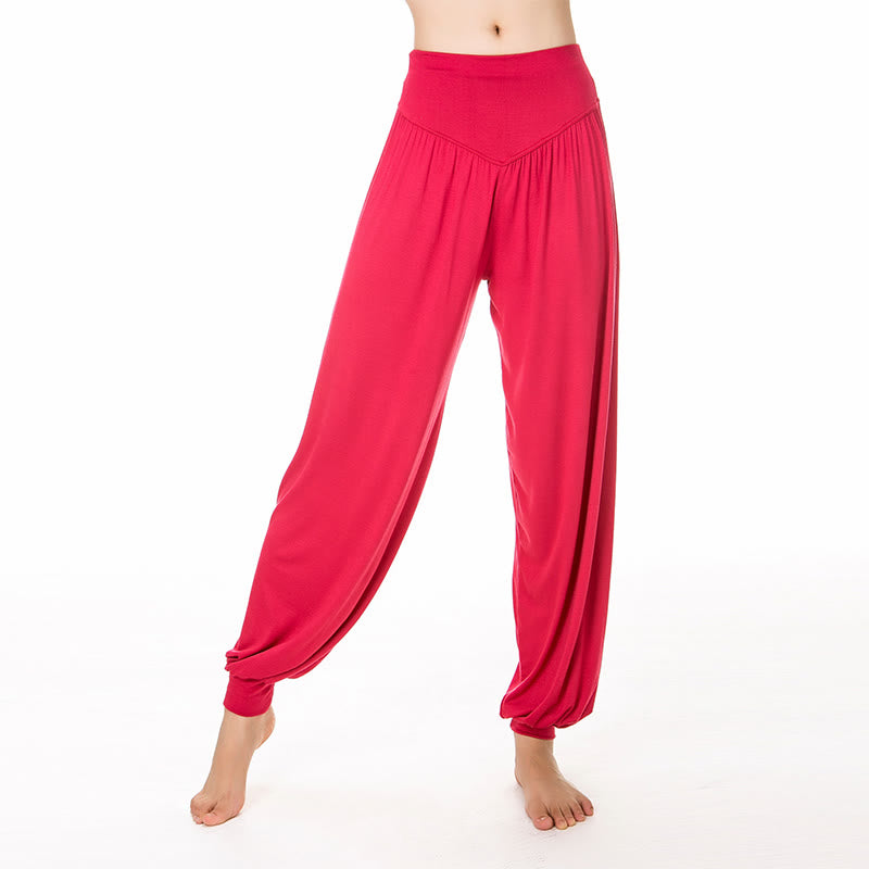 Nimara Ritual Solid Color Yoga Dance Long Harem Pants
