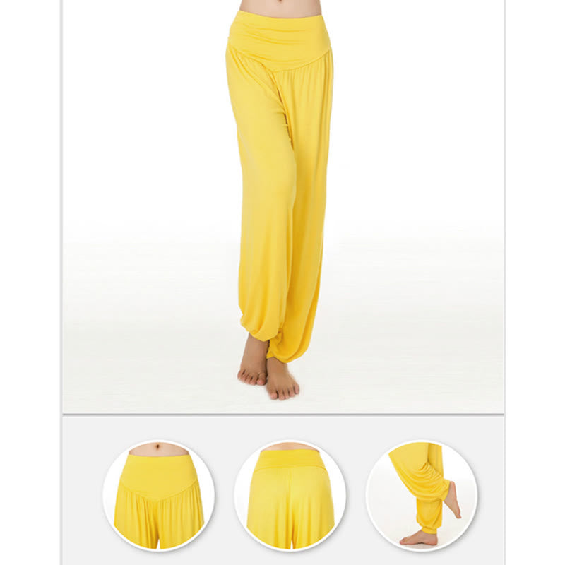 Nimara Ritual Solid Color Yoga Dance Long Harem Pants