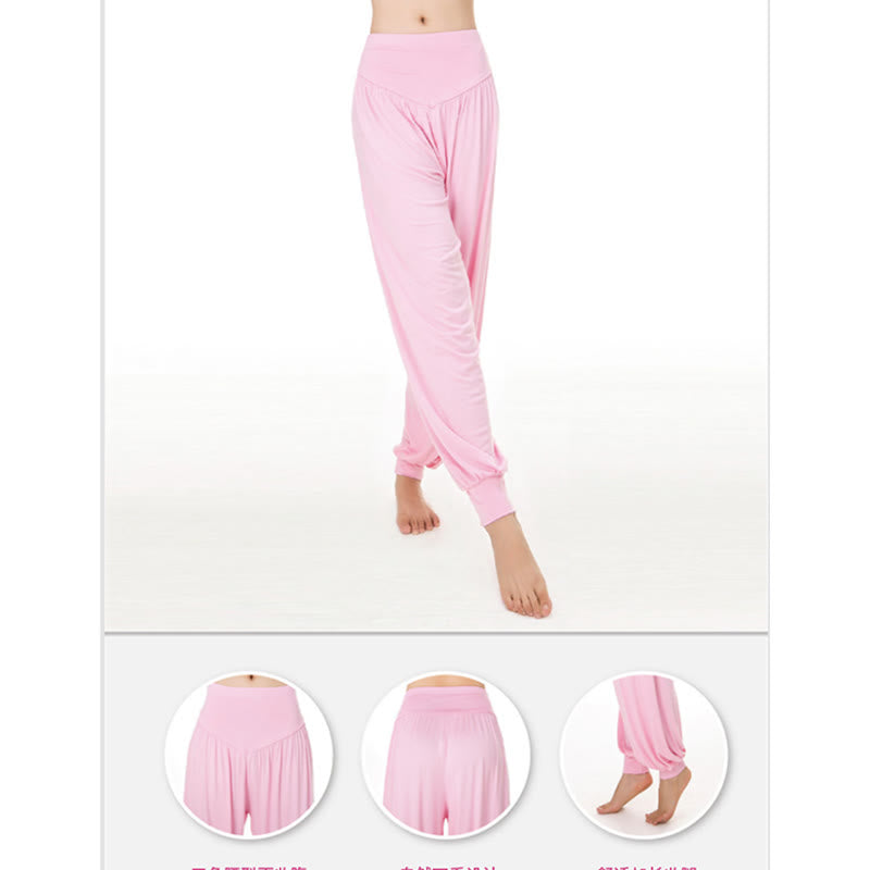Nimara Ritual Solid Color Yoga Dance Long Harem Pants