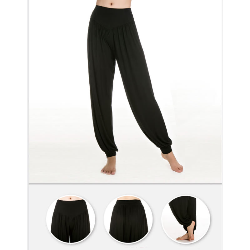 Nimara Ritual Solid Color Yoga Dance Long Harem Pants