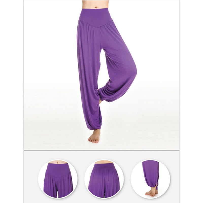 Nimara Ritual Solid Color Yoga Dance Long Harem Pants