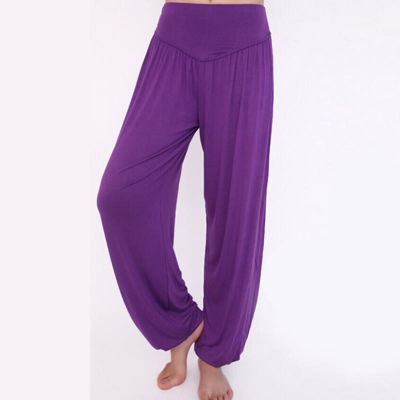 Nimara Ritual Solid Color Yoga Dance Long Harem Pants