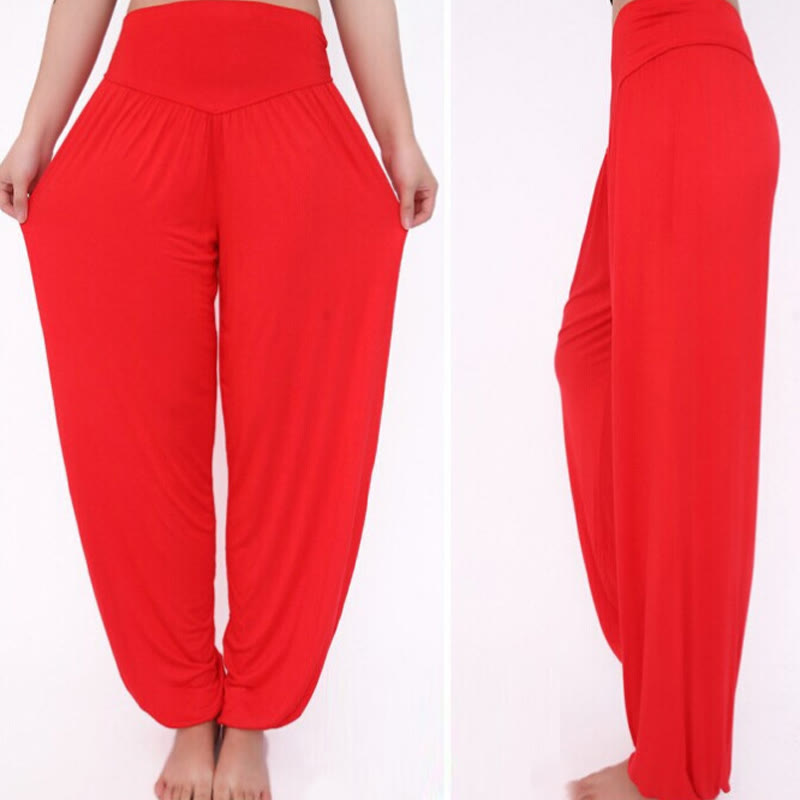 Nimara Ritual Solid Color Yoga Dance Long Harem Pants