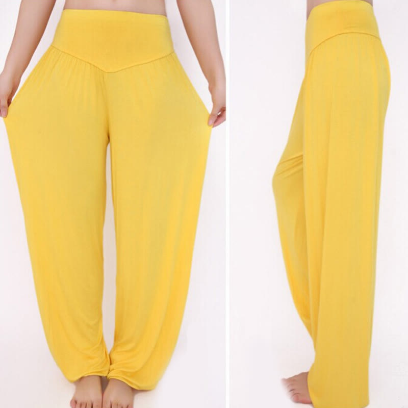Nimara Ritual Solid Color Yoga Dance Long Harem Pants