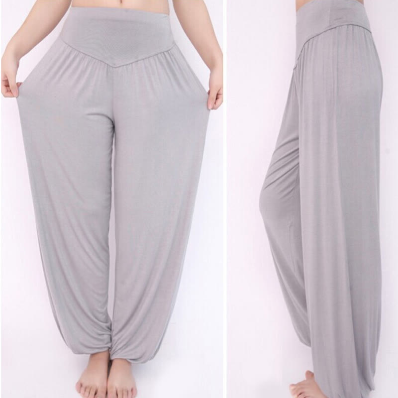Nimara Ritual Solid Color Yoga Dance Long Harem Pants