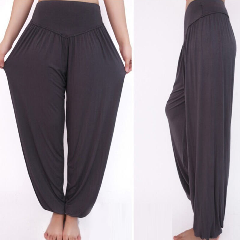 Nimara Ritual Solid Color Yoga Dance Long Harem Pants
