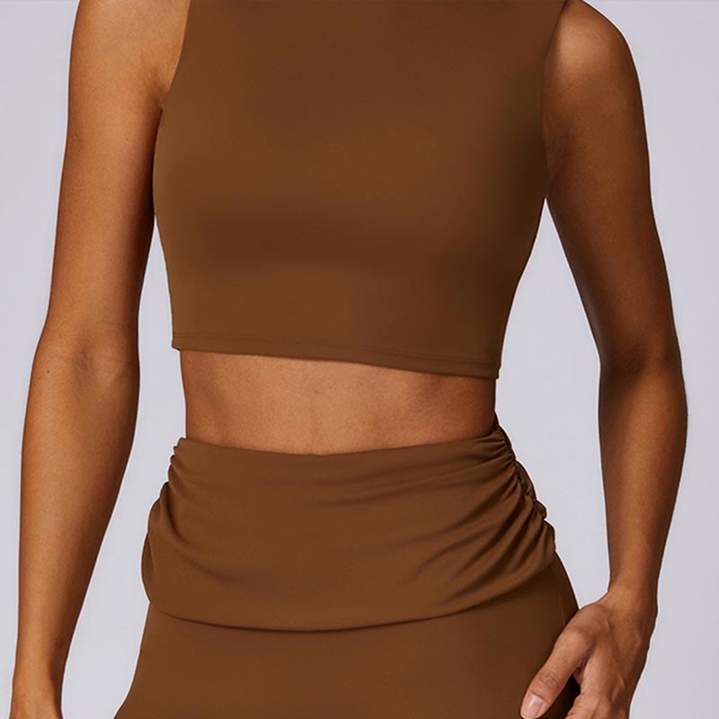 Nimara Ritual Sleeveless Backless Strap Tank Top Bra Flared Pants Sports Fitness Yoga