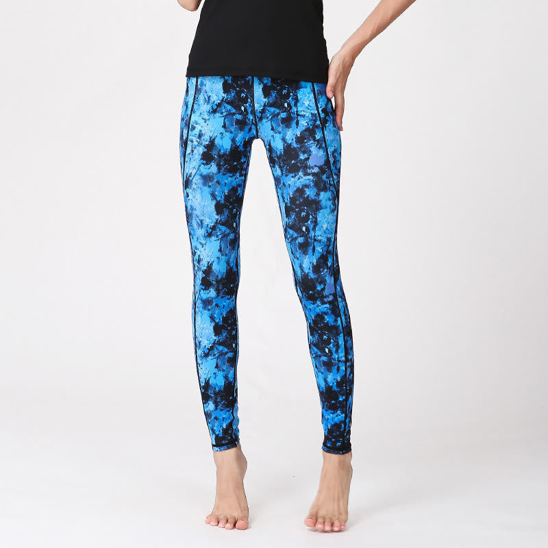 Nimara Ritual Camo Print Sports Fitness Yoga High Waist Leggings Women's Yoga Pants