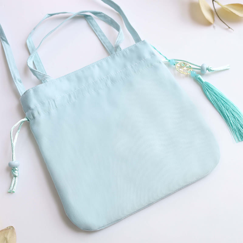 Nimara Ritual Suzhou Embroidery Lotus Deer Epiphyllum Peony Rabbit Cotton Linen Tote Crossbody Bag Shoulder Bag Handbag
