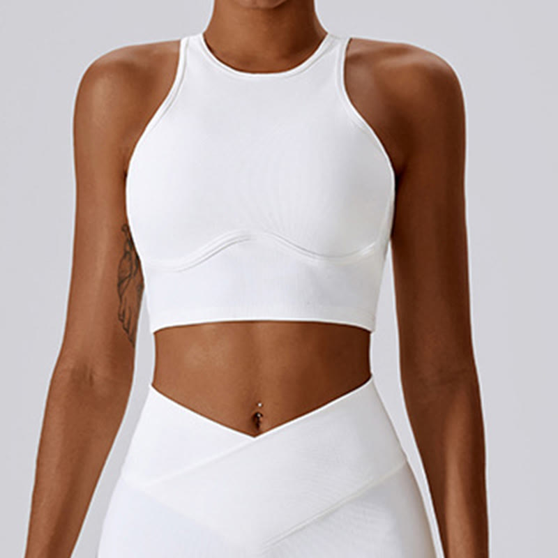 Nimara Ritual Sleeveless Crop Tank Top Flared Pants Sports Fitness Yoga
