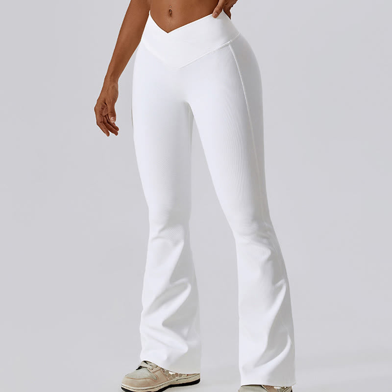 Nimara Ritual Sleeveless Crop Tank Top Flared Pants Sports Fitness Yoga
