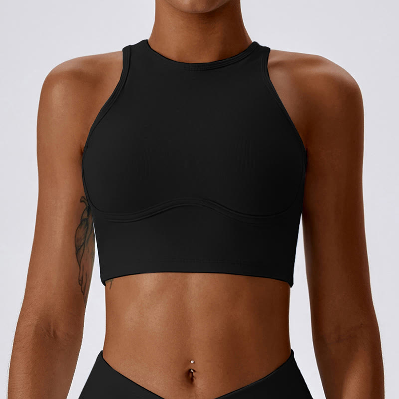 Nimara Ritual Sleeveless Crop Tank Top Flared Pants Sports Fitness Yoga