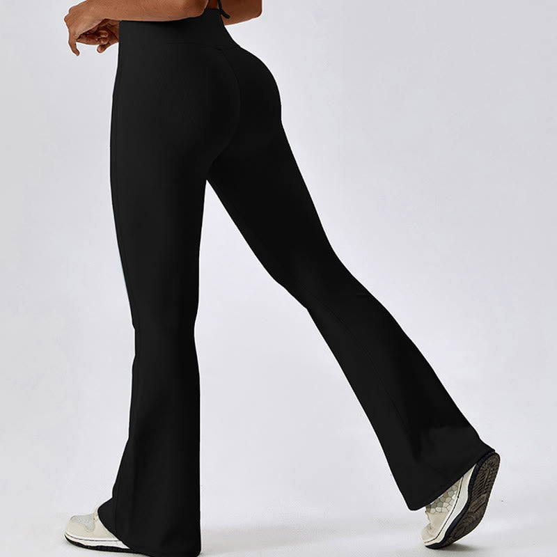 Nimara Ritual Sleeveless Crop Tank Top Flared Pants Sports Fitness Yoga