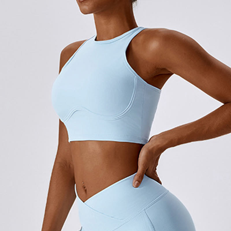 Nimara Ritual Sleeveless Crop Tank Top Flared Pants Sports Fitness Yoga