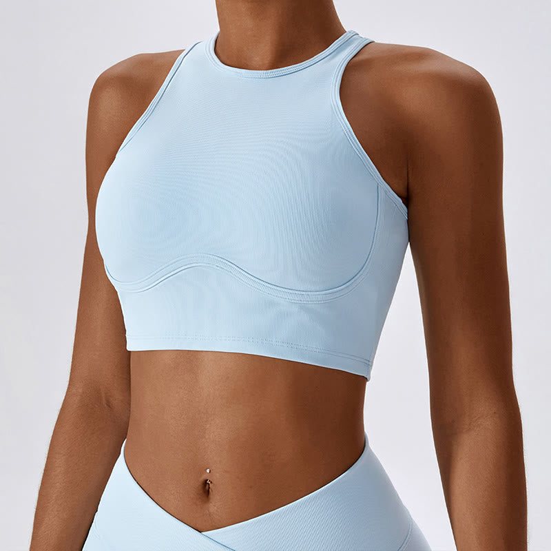 Nimara Ritual Sleeveless Crop Tank Top Flared Pants Sports Fitness Yoga