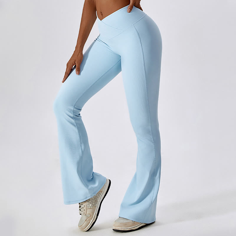 Nimara Ritual Sleeveless Crop Tank Top Flared Pants Sports Fitness Yoga