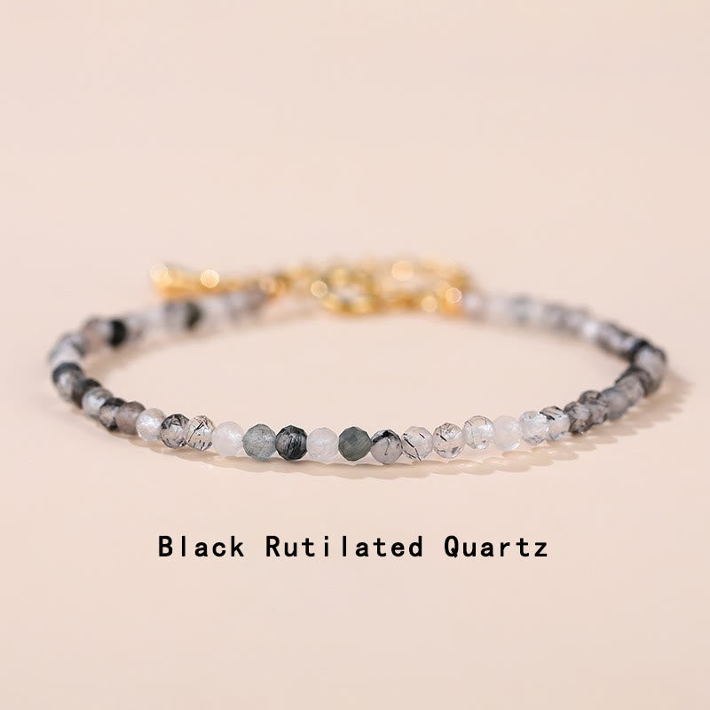 Nimara Ritual Strawberry Quartz Prehnite Peridot Lazurite Lapis Lazuli Pink Crystal Tourmaline Healing Chain Bracelet