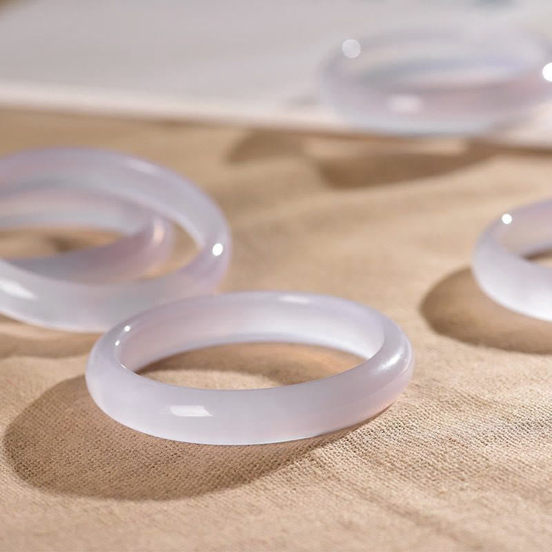 Nimara Ritual Natural Chalcedony Positive Energy Bracelet Bangle