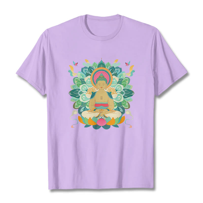 Nimara Ritual Butterfly Lotus Buddha-Inspired Tee T-shirt
