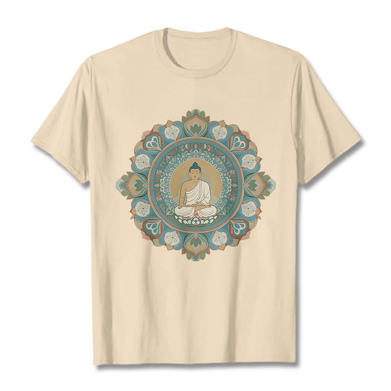 Nimara Ritual Mandala Flower Buddha Tee T-shirt