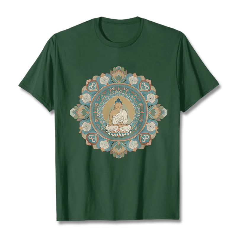 Nimara Ritual Mandala Flower Buddha Tee T-shirt