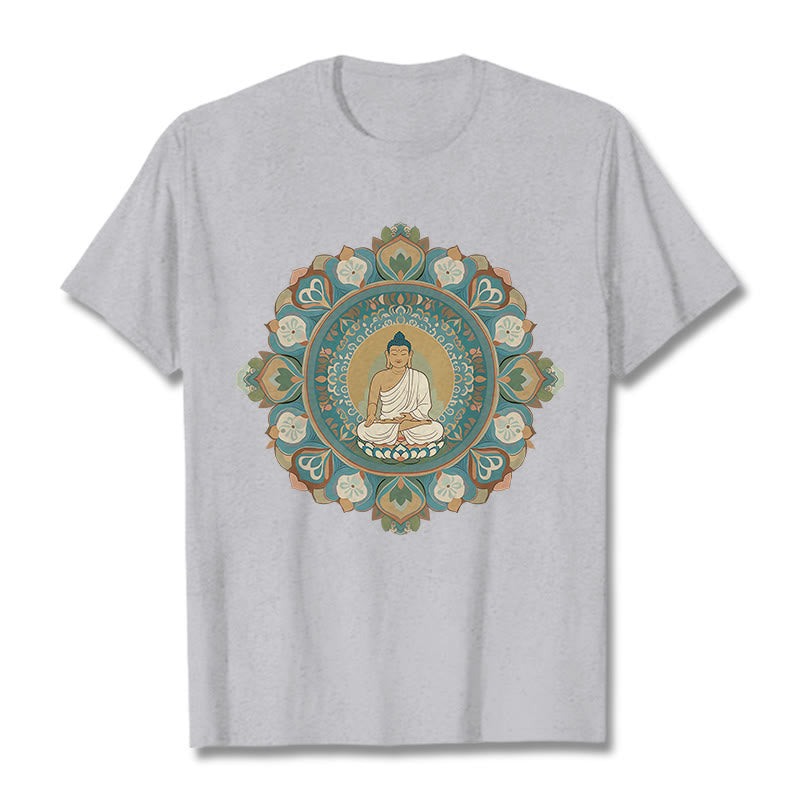 Nimara Ritual Mandala Flower Buddha Tee T-shirt