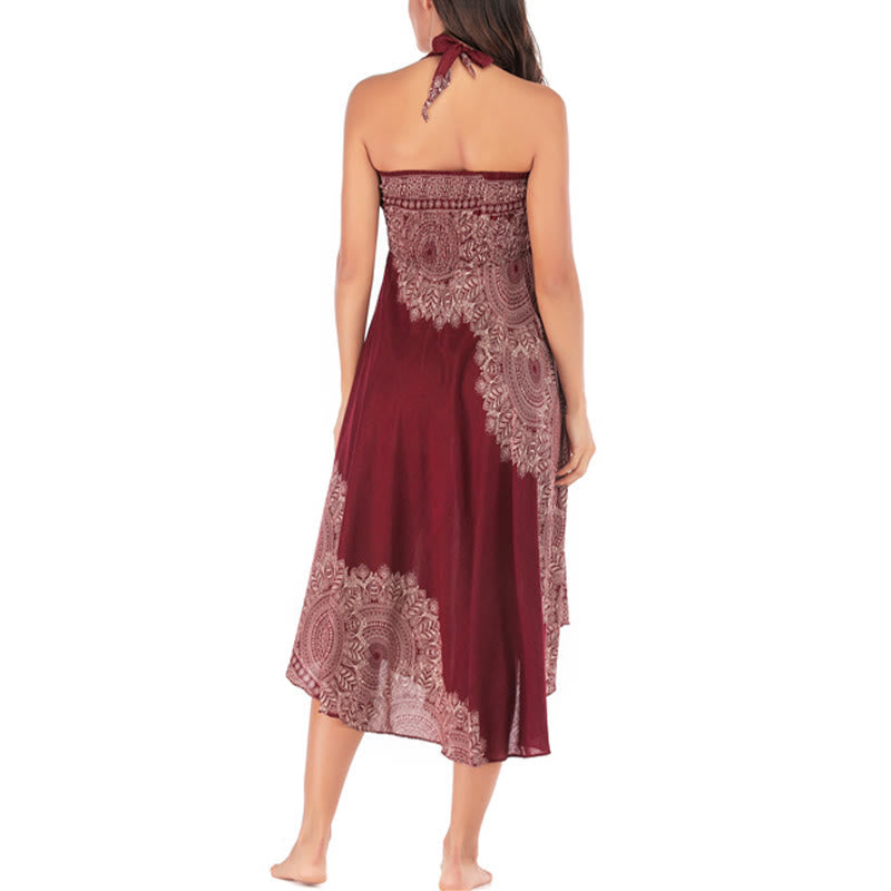 Nimara Ritual Two Style Wear Boho Mandala Flower Beach Skirt Dress