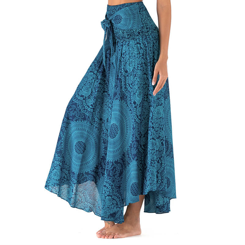 Nimara Ritual Two Style Wear Boho Compass Rose Flower Skirt Dress