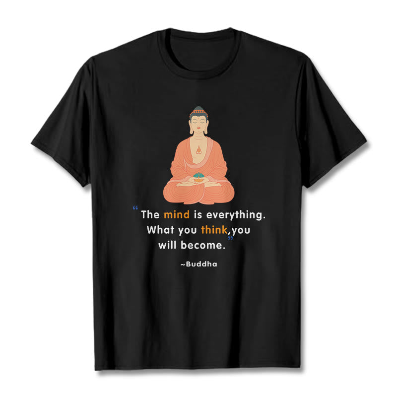 Nimara Ritual The Mind Is Everything Meditation Buddha Tee T-shirt