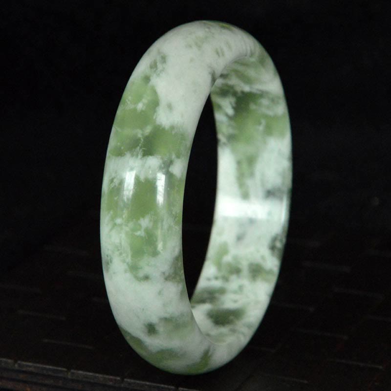 Nimara Ritual Natural Jade Luck Prosperity Bracelet Bangle