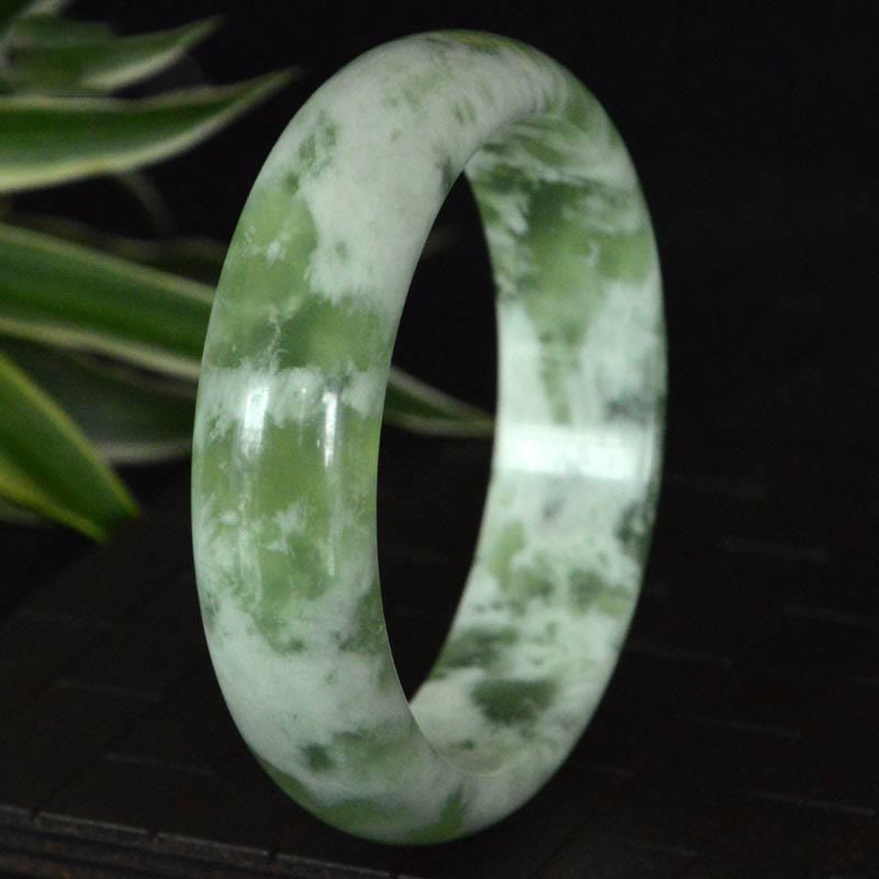 Nimara Ritual Natural Jade Luck Prosperity Bracelet Bangle
