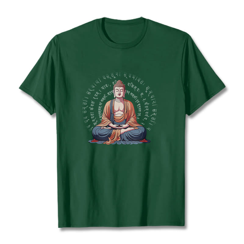 Nimara Ritual Sanskrit Heart Sutra Form Is No Other Than Emptiness Tee T-shirt