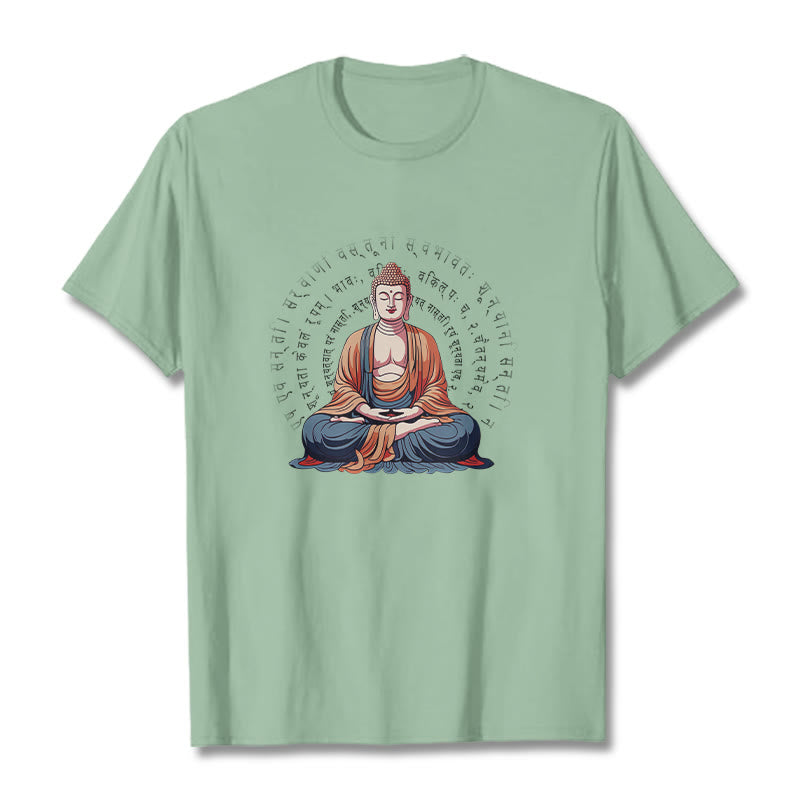 Nimara Ritual Sanskrit Heart Sutra Form Is No Other Than Emptiness Tee T-shirt