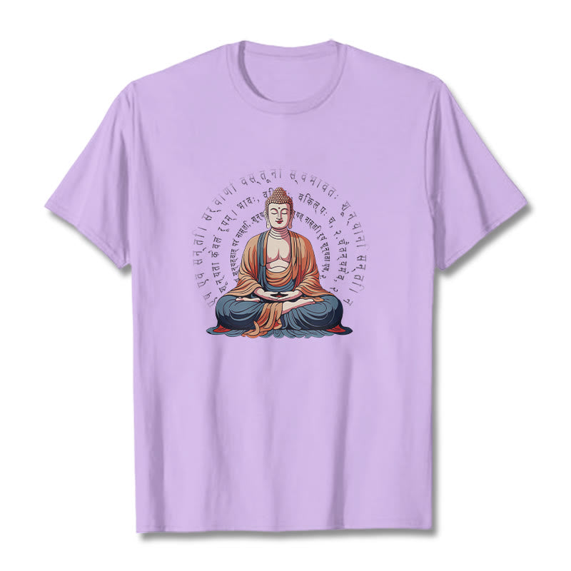 Nimara Ritual Sanskrit Heart Sutra Form Is No Other Than Emptiness Tee T-shirt