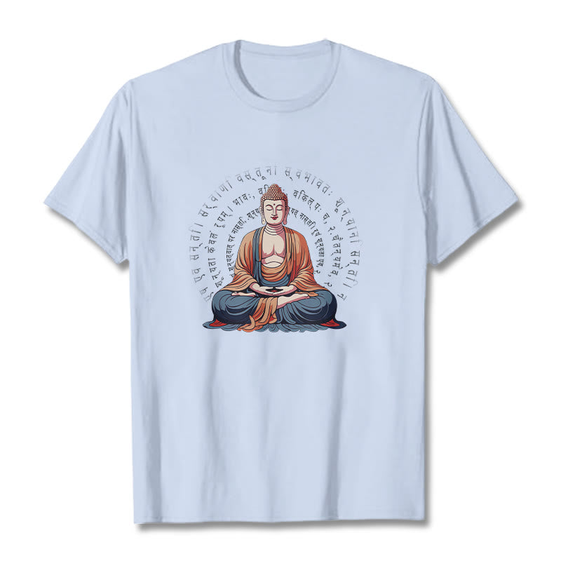 Nimara Ritual Sanskrit Heart Sutra Form Is No Other Than Emptiness Tee T-shirt