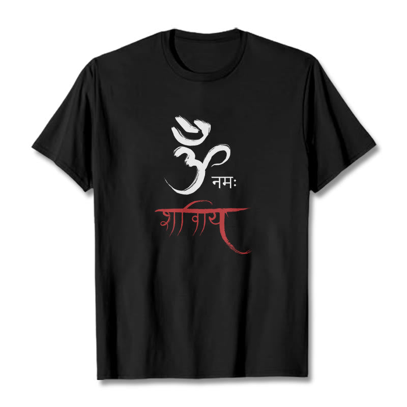 Nimara Ritual OM NAMAH SHIVAYA Mantra Sanskrit Tee T-shirt